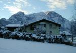Rakouský penzion Alpenglühn v zimě