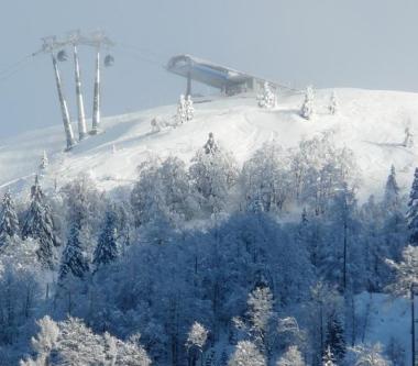 Gosau - horní stanice lanovky Hornspitzbahn