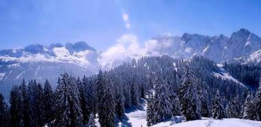 Gosau - zasněžená krajina