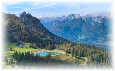 Rakousko a krásná krajina v okolí St. Martinu